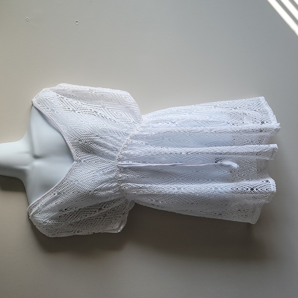 White swim cover up Sz M
